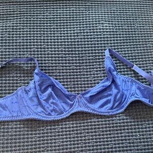 Elegant Blue Underwire Bra